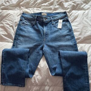 MOTHER The Dazzler Mid-Rise Straight-Leg Jeans